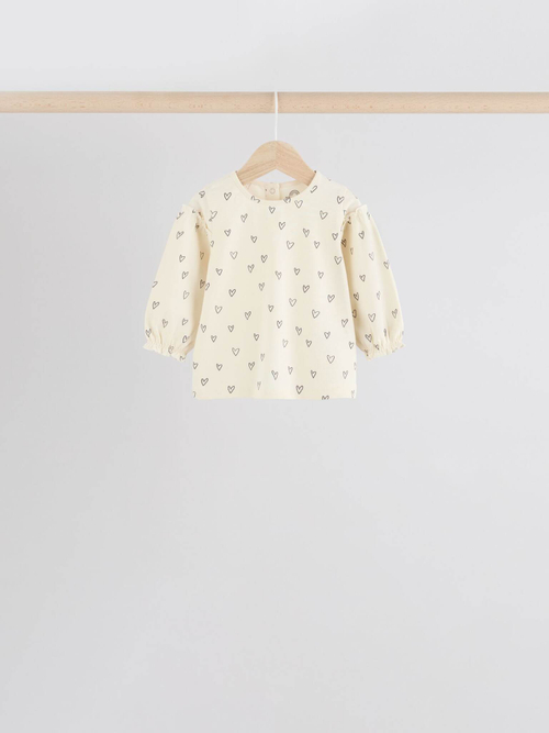 Лонгслив для малышей Next E67-019, 4 шт., Молочный, Розовый, Коричневый