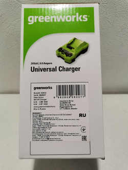 Зарядное устройство Greenworks G24C, для аккумуляторов 24В, Li-Ion (быстрое)