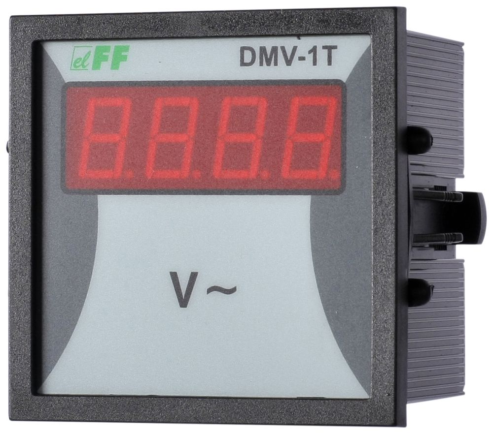 Указатель напряжения (вольтметр) щитовой DMV-1T 1-фазн. Uизм. 12-600В AC Uпит. 150-240В F&amp;F