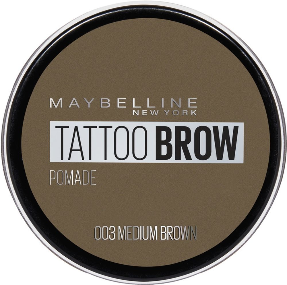 Maybelline Гель для бровей Tattoo Brow Pomade, тон №03, Коричневый