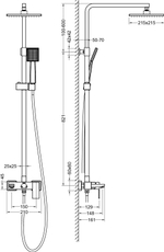 Душевая система Timo Selene SX-1030/17 Золото матовое