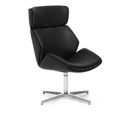 CHARM High lounge кресло ЧЕРН/ПОЛ.АЛЮМ.
