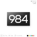 Номер на дверь 984, табличка на дверь для офиса, квартиры, кабинета, аудитории, склада, черная 120х70 мм, Айдентика Технолоджи