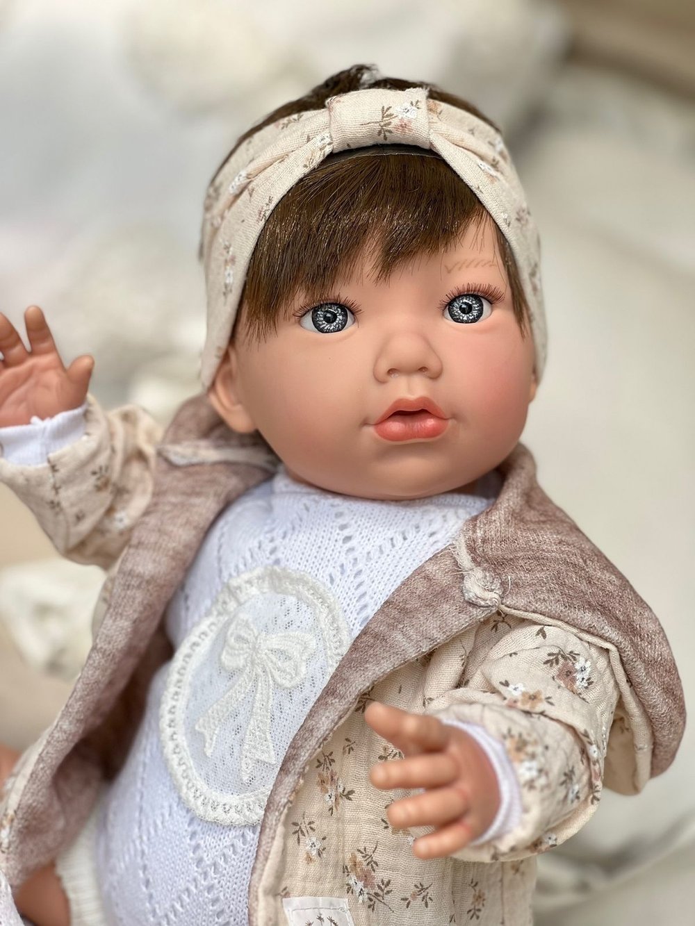 Кукла Реборн Marina and Pau 45cм Alina мягконабивная (M3001)