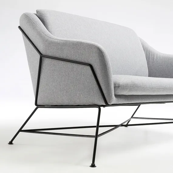 Диван Brida светло-серый от La Forma | Купить в Hallberg.ru