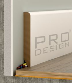 Плинтус под покраску Pro Design Nova грунт под покраску, 2800x12x90 мм