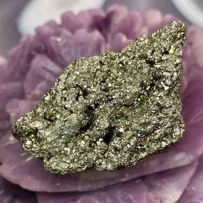 40986 Пирит кристалл друза необработанный 49мм