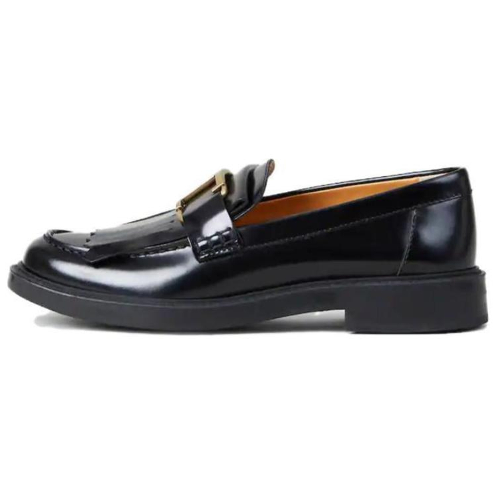 TOD"S Logo Plaque Fringed Loafers Women"s