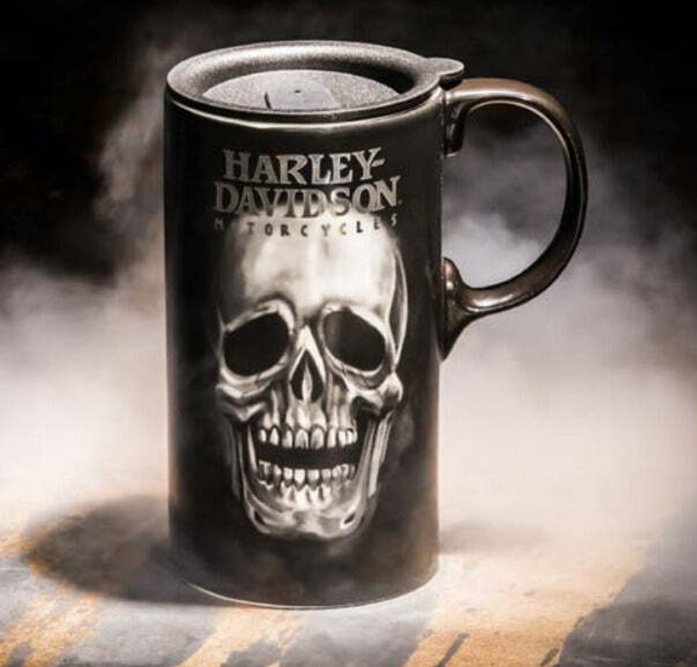 Кружка-термос Boxes Latte Skull Harley-Davidson