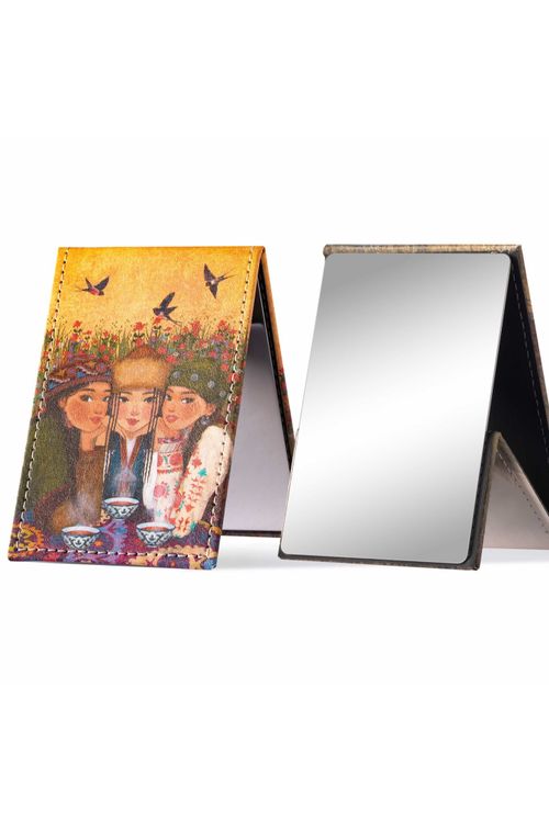 Qazaq Soul зеркало карманное 11x7 см