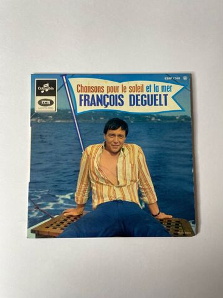 Винтажная виниловая пластинка LP Francois Deguelt Chansons Pour Le Soleil Et La Mer (France 1967) 7 дюймов