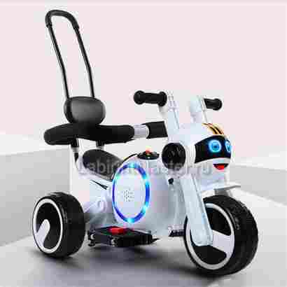 Детский электромотоцикл "Трицикл BKY-188" белый