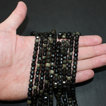 Обсидиан золотой куб юв 5,5мм