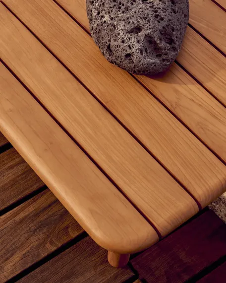 Журнальный столик Turqueta из массива тика, 70x70 см