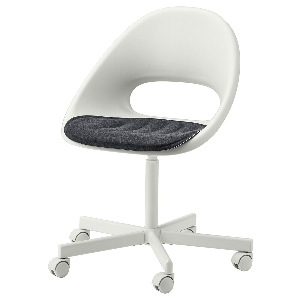 IKEA PYNTEN  (ИКЕА ПЙНТЕН)  -  Подушка для стула, темно-серая, 41x43 см