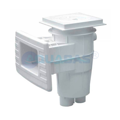 Скиммер Gemas 363х255,4мм 2" ВР с квадратной крышкой с декор. рамкой (плитка) (04121FW)