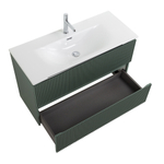 Тумба с раковиной подвесная BelBagno UNO-MINI-1000-2C-SO-VO Еловый матовый, раковина белая BB-8099-3-100