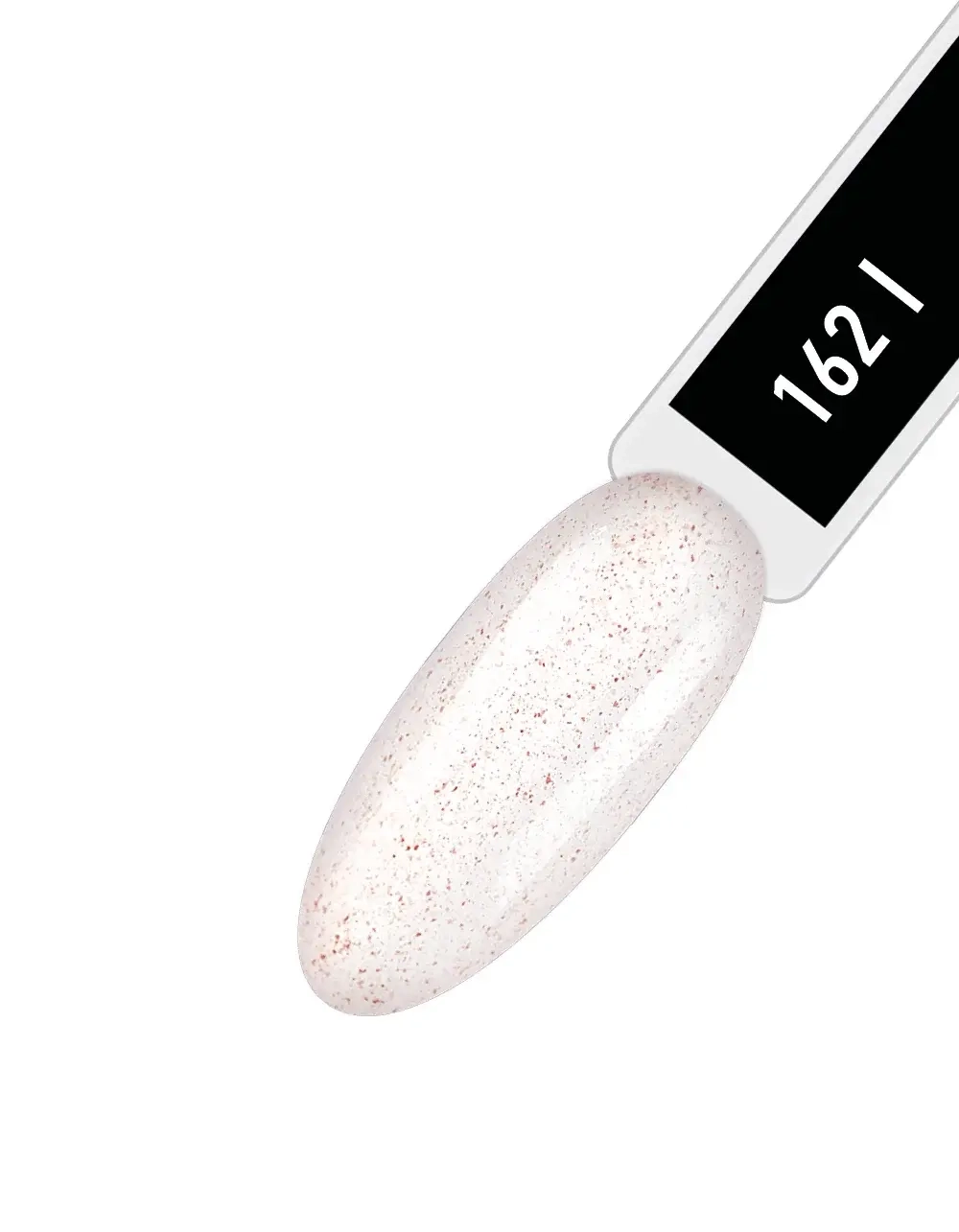 IQ BEAUTY Лак для ногтей профессиональный укрепляющий с биокерамикой #162, 12.5 мл Пудрово-бежевый с золотистым шиммером и медной крошкой, плотный
