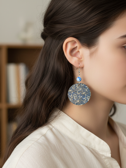 Серьги Гжель