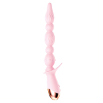Розовый анальный вибратор-ёлочка с 10 режимами вибрации Bior Toys Erowoman-Eroman EE-10290