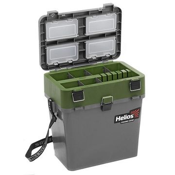 Ящик рыболовный зимний серый/хаки (HS-IB-19-GH) Helios