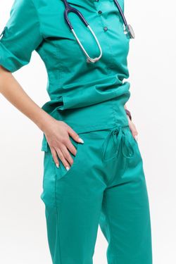 Медицинский топ Доктор Чехов, арт.5131 Teal Blue