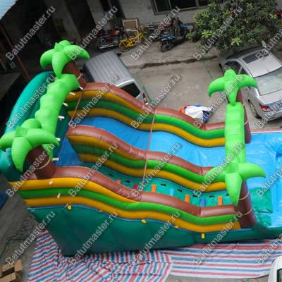 Водная горка с бассейном «Пальмовый рай мини», 7×5×5 м