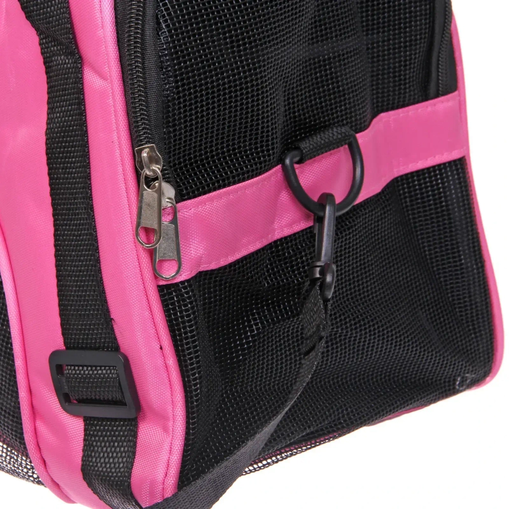 Сумка - переноска для животных «ЛЮБИМЫЙ БРО», цвет розовый, размер S, 42*19,5*23см/до 5кг (Пакет и Лейбл)