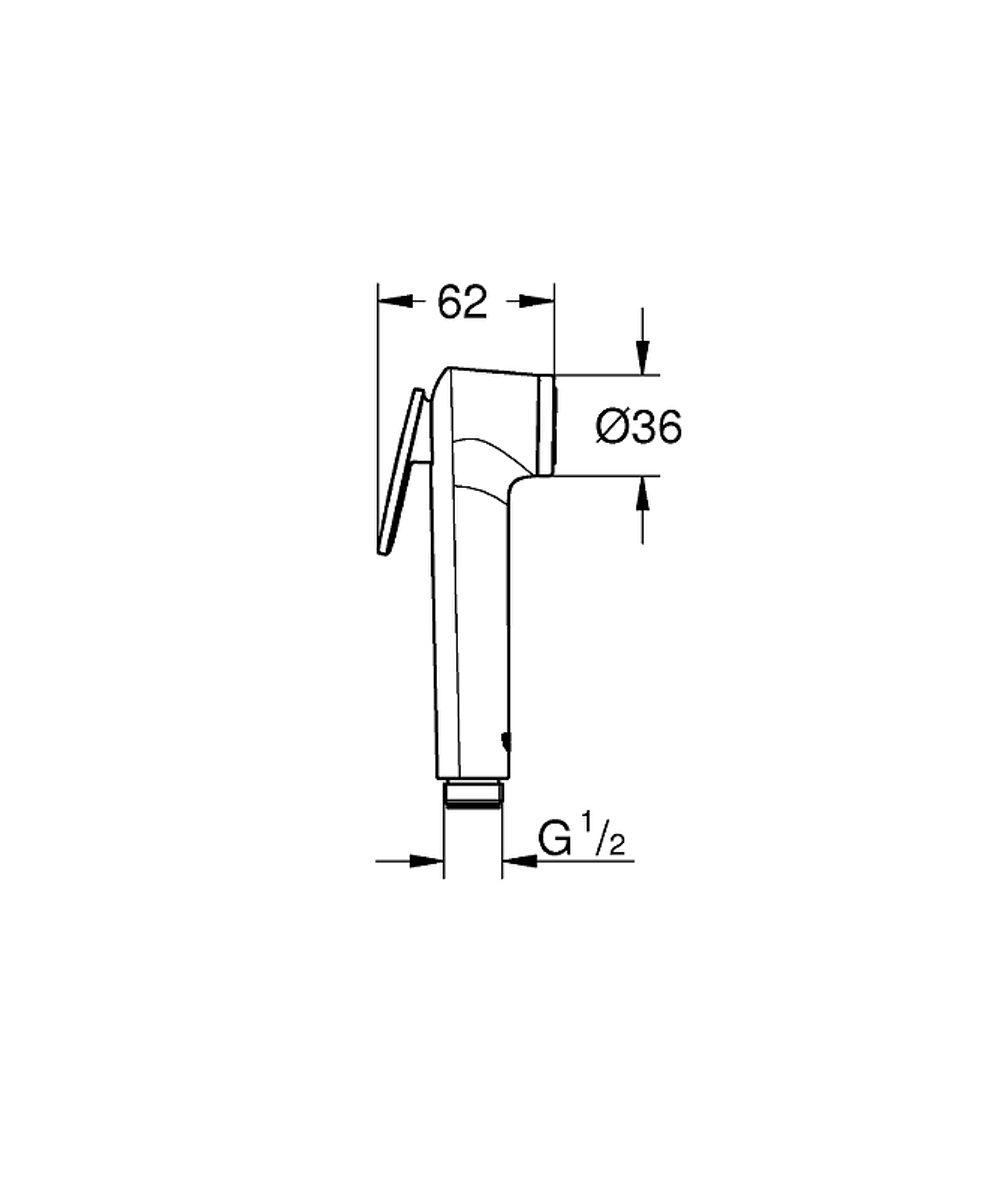 Гигиенический душ Grohe Tempesta-F Trigger Spray 27512001 Хром