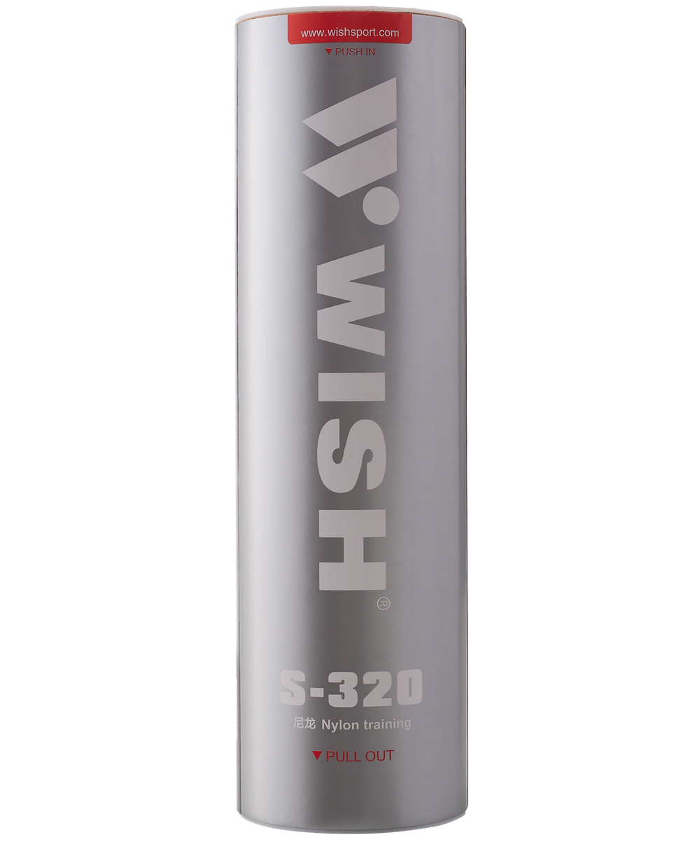 Набор воланов для бадминтона S-320, пластик, в тубе, 6 штук