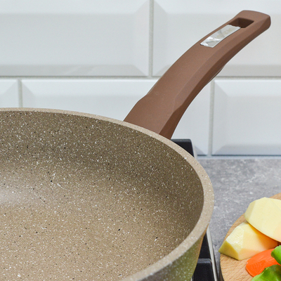 Сотейник 26см Гранит brown с несъемной ручкой без крышки