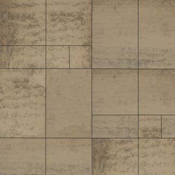 Тротуарная плитка ГРАНДО - Листопад гладкий Старый замок, комплект из 4 видов плит