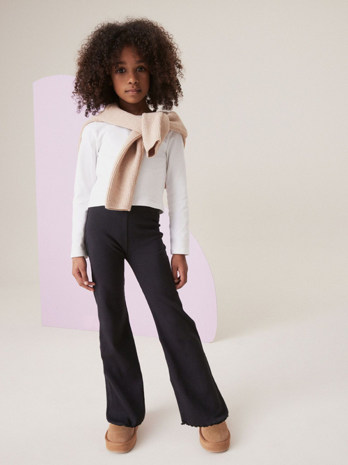 Легинсы-клеш для девочки Next K91-361, Черный