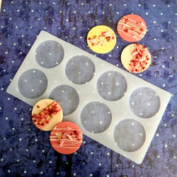 Силиконовый мат для отливки шоколада «Круги»