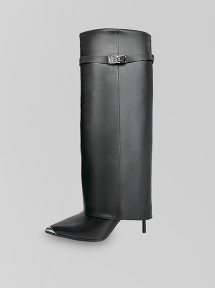 Сапоги Araz N88 однотонные на шпильке с отстегивающимся ремешком