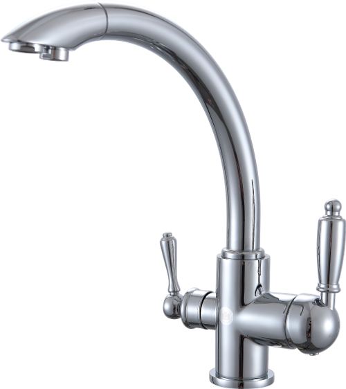 16031 Смеситель для кухни на две воды "GANZER"  (10/1шт)