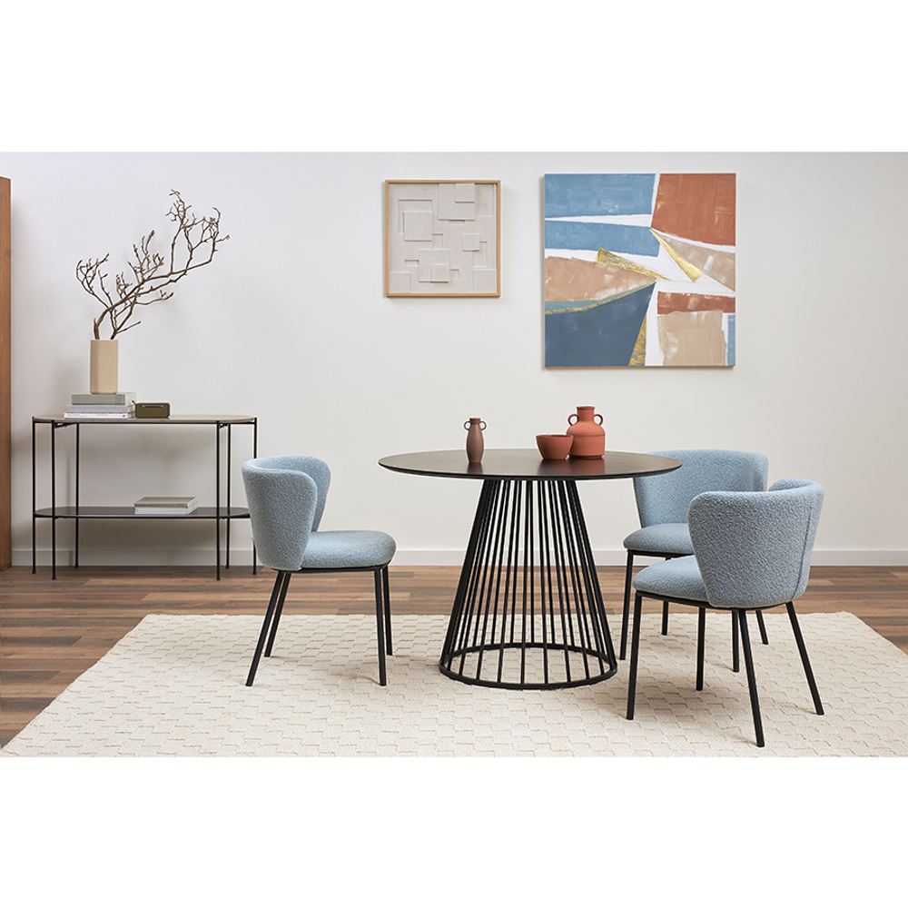 Стул Bergenson Bjorn Foggy, букле, голубая пудра