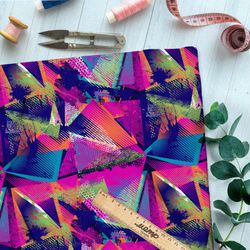 Ткань дюспо цветной свет в разбитом стекле