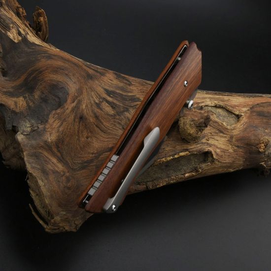 НОЖ ARTISAN CUTLERY 1851P-WD AHAB - нож складной, рук-ть дерев., клинок AR-RPM9, титан. клипса