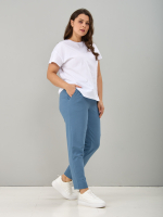 Брюки Бдж-129/джинс-морволна