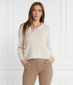 Хлопковый свитер Peserico - бежевый(S99037F07 09087)