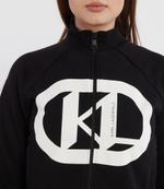 Худи kl logo zip up Karl Lagerfeld - черный(235W1820)