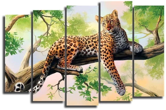 Модульная картина "Леопард"