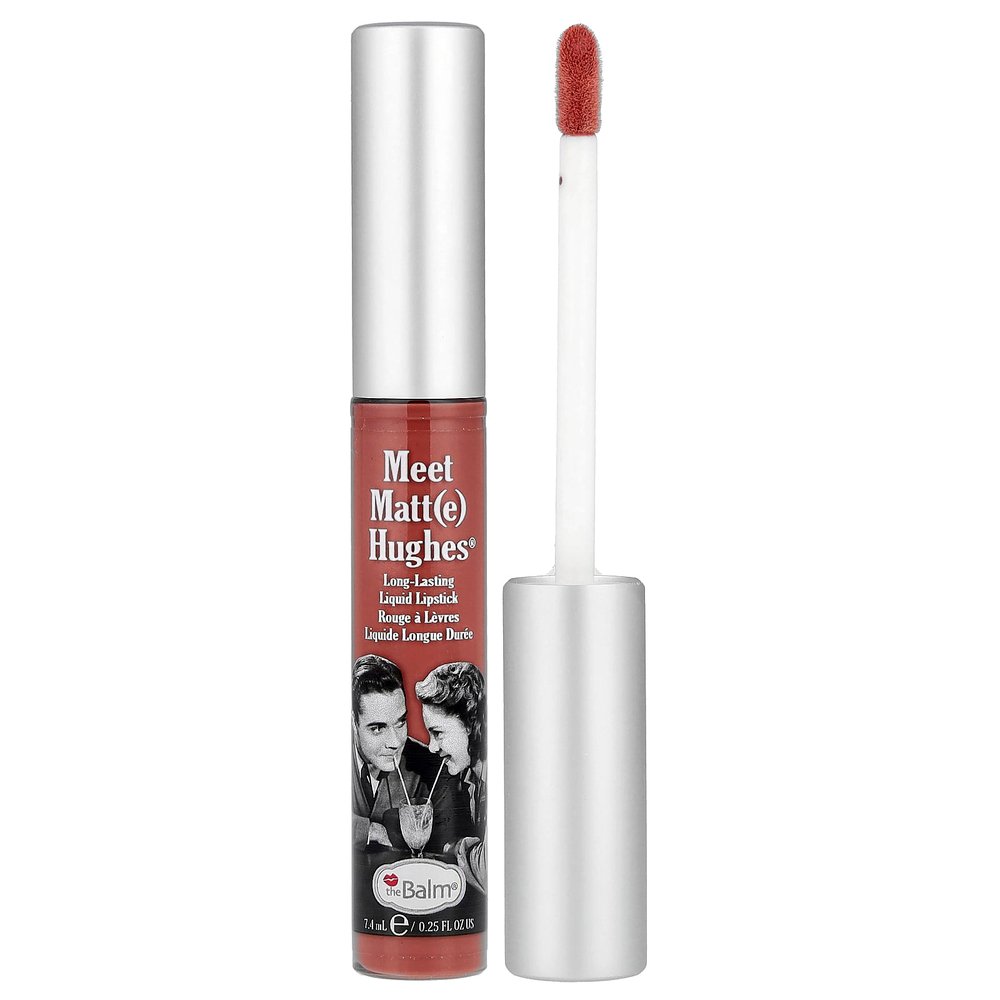 theBalm Cosmetics, Meet Matt (e) Hughes®, жидкая губная помада длительного действия, Sincere, 7,4 мл (0,25 жидк. Унции)