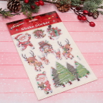 Набор наклеек «Новогодняя суета» 31*18 см, в ассортименте