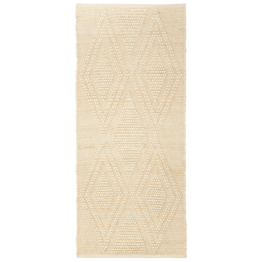 Ковер из шерсти и переработанного хлопка shillong из коллекции ethnic, 70x160см