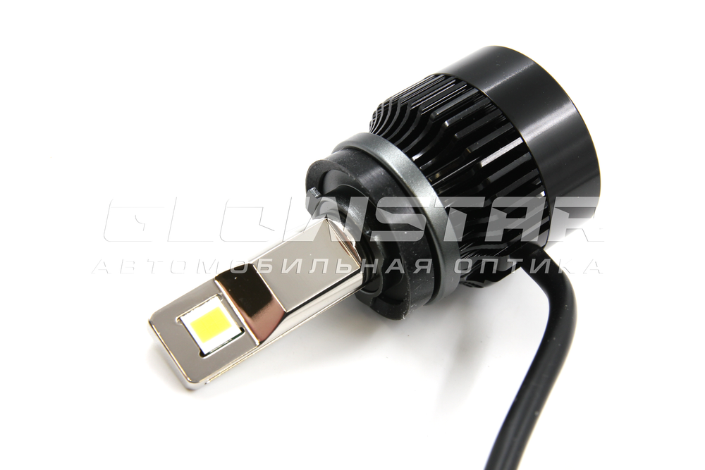 Светодиодные лампы H8/H9/H11/H16 Sariti K7 с обманкой, с вентилятором, 5300K, 12V, 56W (комплект, 2шт)