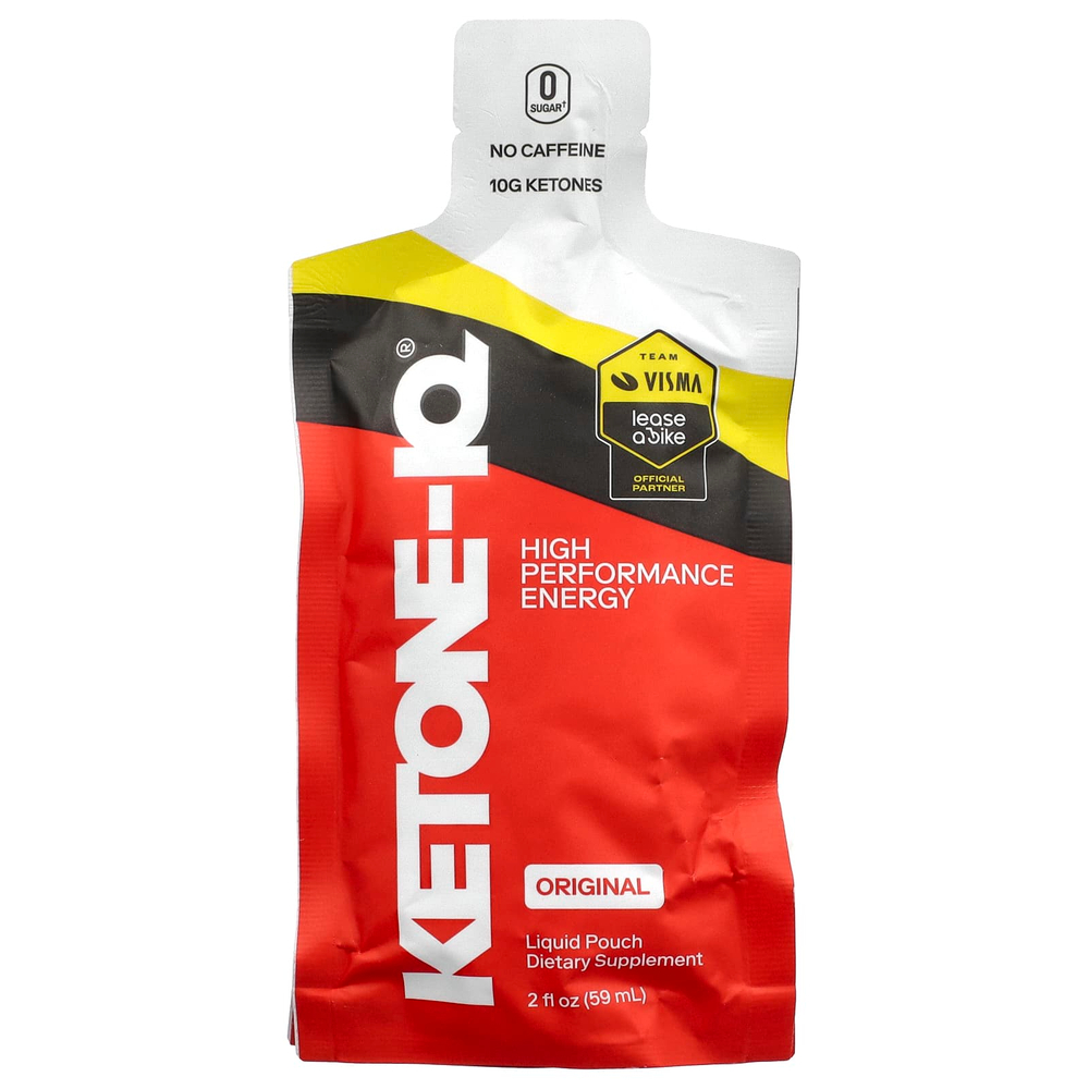 Ketone-IQ, High Performance Energy, Original, 10 г, 12 пакетиков по 59 мл (2 жидк. Унции)