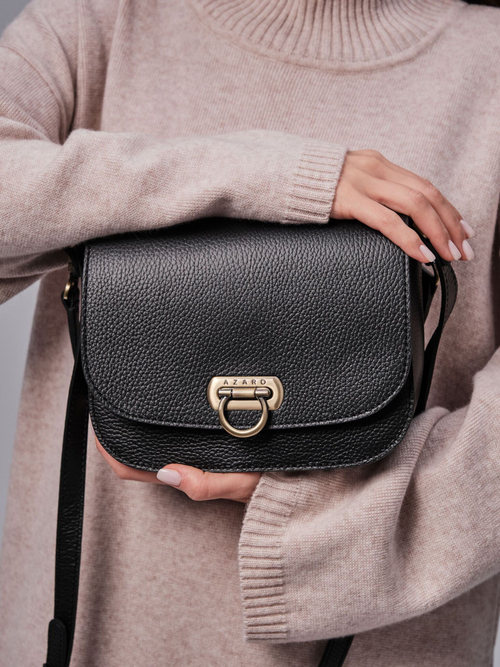 Сумка кожаная Azaro 30741 черный