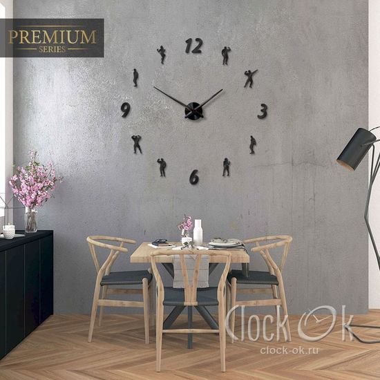 Настенные 3D часы Fitness